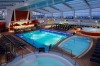 The pool solarium on Ovation of the Seas.