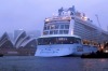 Ovation of the Seas arrives in Sydney for the first time.