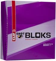 Clif Shot Bloks  Electrolyte Chews - Mountain Berry - 2.1 oz - 1...