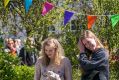 People take part in 'FreeTheNipple' campaign in front of the Parliament House on June 13, 2015 in Reykjavik, Iceland.