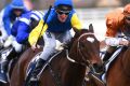 Form at the track and distance: Brad Rawiller and Black Heart Bart (left) take out the Memsie Stakes in August.