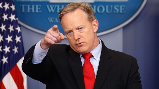 White House press secretary Sean Spicer.