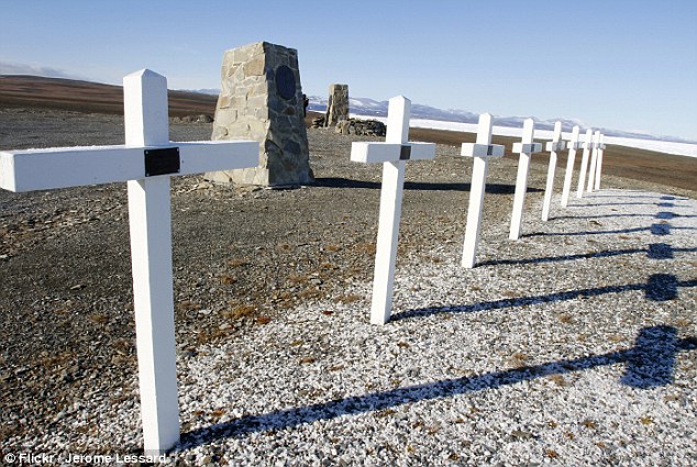 The graves of those that perished in the 1950 crash