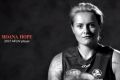 Collingwood forward Moana Hope in a promotional video for the inaugural AFLW season.