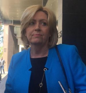 Perth Lord Mayor Lisa Scaffidi outside the State Administrative Tribunal on Wednesday.