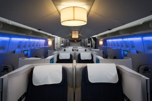 British Airways Boeing 747s, Club World interior.