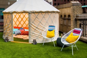 Outdoor Glamping Suite at the W Hotel.