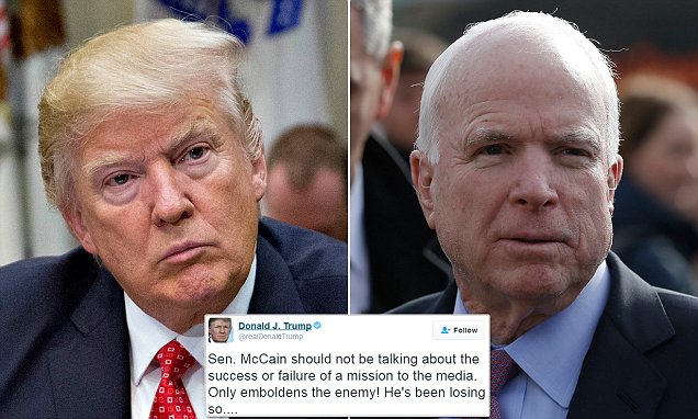 Trump says McCain doesn't know how to win anymore'