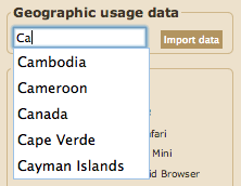 region picker