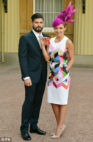 Katherine Jenkins with her OBE