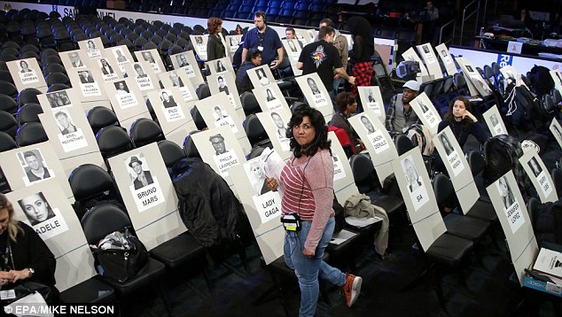 Pecking order: Preparations are underway for the 59th annual ceremony and each nominee, presenter, and celebrity guest now have assigned seats