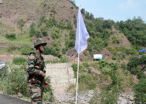 File - Indian Army Jawans keep  tight vigil near the Line of Control at Kaman Aman Setu Army base in Uri, North Kashmir’s Baramulla district 120 kms from Srinagar, India, 20, August 2015.