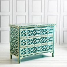  - Elias Chest of Drawers in Peacock Blue - Chests of Drawers