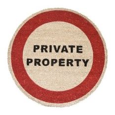  - Private Property Doormat - Door Mats