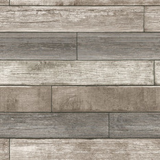 NuWallpaper - Reclaimed Wood Plank Natural Peel and Stick Wallpaper, Neutral, Bolt - Wallpaper