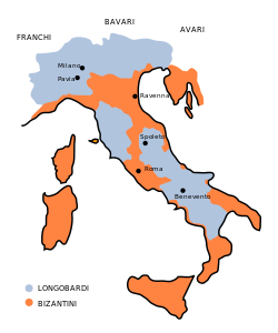 Location of Exarchate of Ravenna