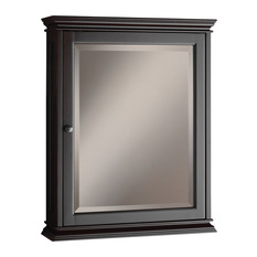 Foremost - Berkshire Mirrored Medicine Cabinet, Espresso, 23" - Medicine Cabinets