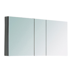 Fresca - Fresca FMC8013 50" Wide Bathroom Medicine Cabinet With Mirrors - Medicine Cabinets