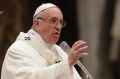 Pope Francis celebrates a mass for nuns and priests in St. Peter's Basilica at the Vatican.