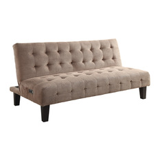 Coaster Fine Furniture - Coaster Tufted Sofa Bed, Taupe - Futons