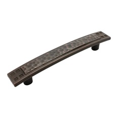 GlideRite Hardware - Hammered Drawer Pull, Oil Rubbed Bronze - Cabinet And Drawer Handle Pulls