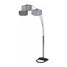 Milton Greens Stars - Silvanus Crystal 84'' Floor Lamp - Floor Lamps