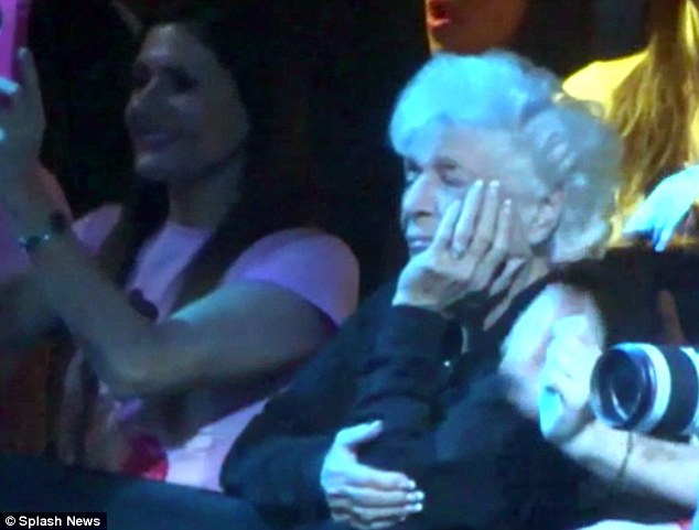 Wake me when it's over: Ariana Grande gave her beloved Nonna a front row seat at Dangerous Woman concert in Las Vegas Saturday  but Marjorie Grande didn't seem overly impressed