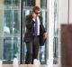 Ex-Premier Mike Baird leaves the Deutsche Bank building on Thursday