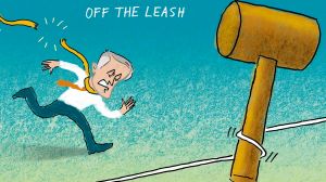 Off the leash. Cartoon Jim Pavlidis