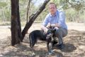 Animal Medicines Australia Executive Director, Ben Stapley with dog Kiera. Photo Jay Cronan