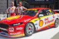 Star DJR Team Penske signing Scott McLaughlin and his endurance race co-driver Alex Premat with their new-look Falcon at ...