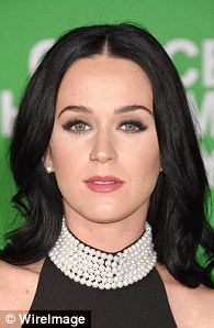 Singer Katy Perry shows off a glamorous look