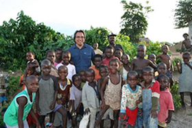 Special Rapporteur on the rights of indigenous peoples, Mr. James Anaya, visiting indigenous peoples in the Likouala District, Republic of Congo © OHCHR photo