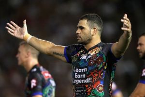 Leading the charge: Greg Inglis.