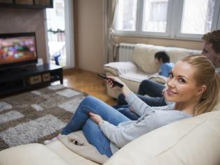 Generic photo of a family watching television / tv. Picture: iStock