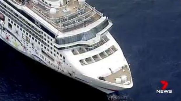 The stricken cruise ship, the Norwegian Star