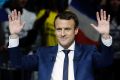Emmanuel Macron, former French Economy Minister, founder and President of the political movement 'En Marche !' (On the ...