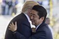 Warm welcome: US President Donald Trump,and Japanese Prime Minister Shinzo Abe.