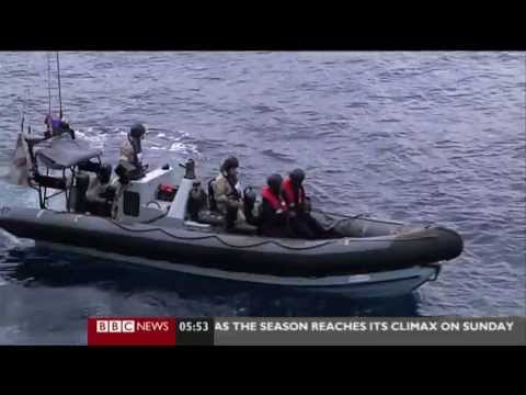 SOMALIA PIRATES CAUGHT BY WARSHIP