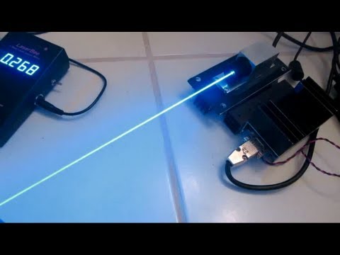 Powerful 473nm SKY BLUE/AQUA Laser Burning Stuff!