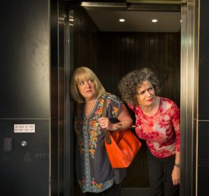 Denise Scott (left) and Judith Lucy.