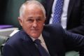 Energetic performance: Prime Minister Malcolm Turnbull let off some steam in Canberra.