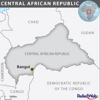 Map of the Central African Republic