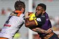 A contender: Melbourne Storm's Josh Addo-Carr impressed during the Auckland Nines.