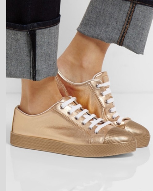 <b>Prada metallic leather sneakers</b><br>
Get her shoes that are both comfortable and stylish. Price: $690. Get the ...