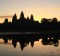 Watch dawn break over the towers of Angkor Wat.