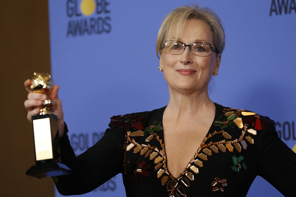 Meryl Streep uses Golden Globes to excoriate Trump in tearful acceptance speech