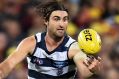 Knock to the head: Geelong's Shane Kersten is in doubt after suffering concussion in the game against Frankston on Saturday.