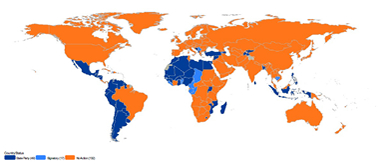 Status of ratification of the International Convention on the Protection of the Rights of All Migrant Workers and Members of their Families