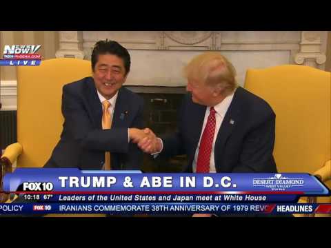 WATCH: Donald Trump and Shinzo Abe (Japan Prime Minister) Meet at White House